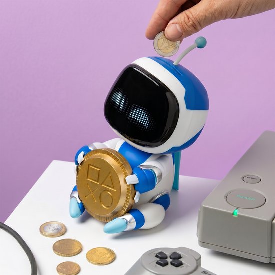 Astro Bot Coin Buddies Spaarpot – 18 cm Interactieve Spaarpot met Geluidseffecten – Werkt op Batterijen – Paladone van Paladone — afbeelding 3