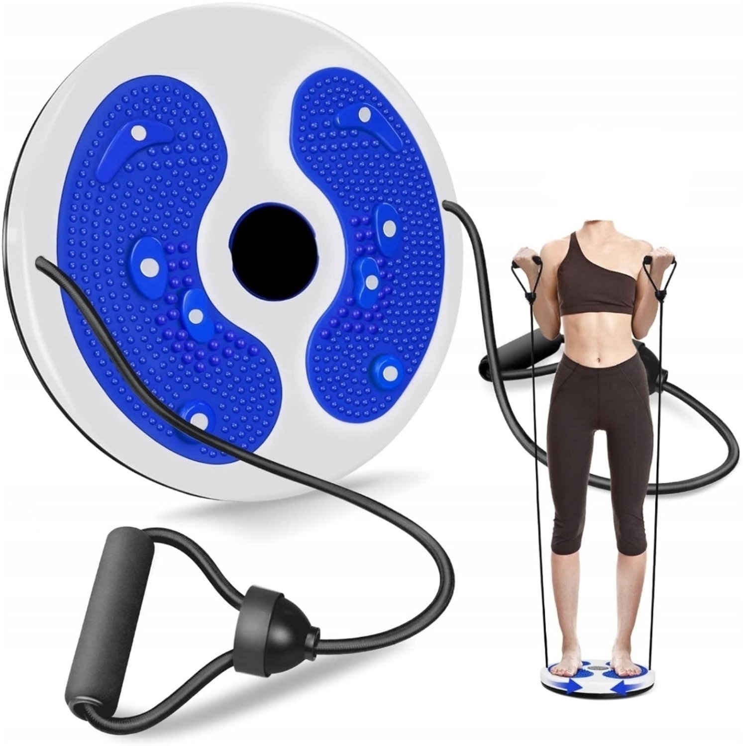 Ilso Fitness Cardio Twister - Waist Ab Trainer - Buikspiertrainer - Balanstrainer - Workout - Balance Board - Hometrainer - Blauw