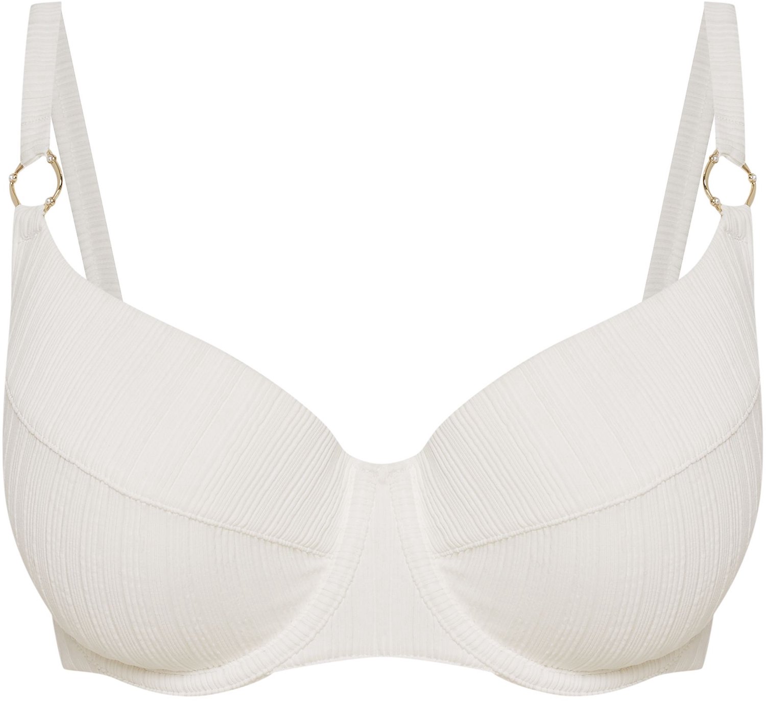 ESOTIQ Pearl - Gewatteerde bikinitop - Wit - 80E - Met beugel Wit;Goud