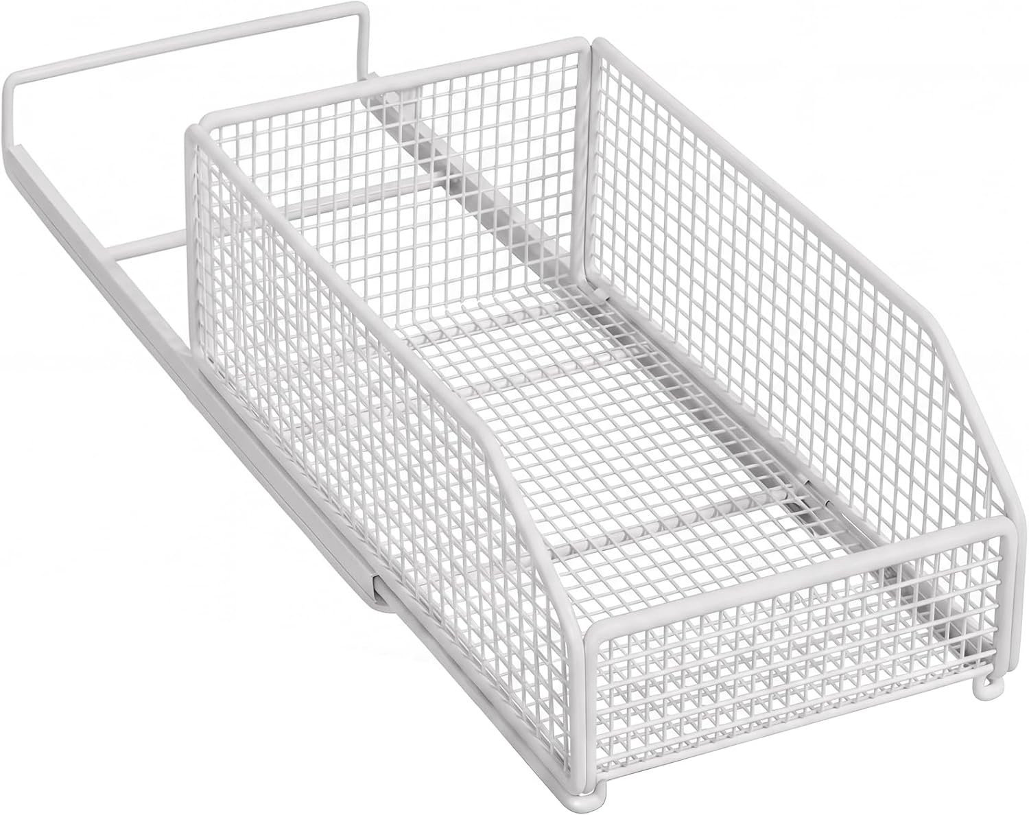 Telescopische lade 20 x 39 x 14 cm - uitschuifbaar - wit - ideaal voor keuken en badkamer - Luxento