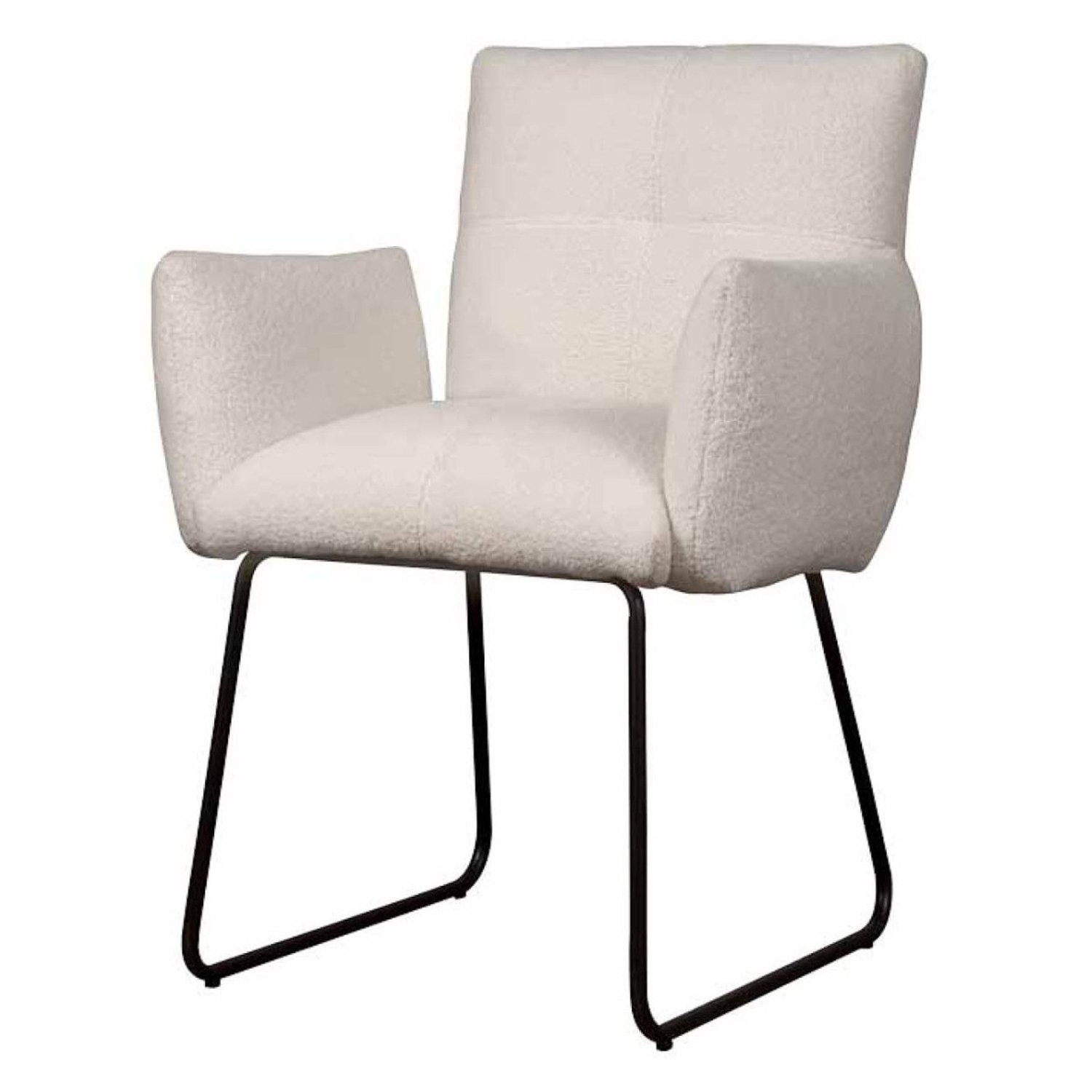 Tower Living Dante armstoel teddy - wit