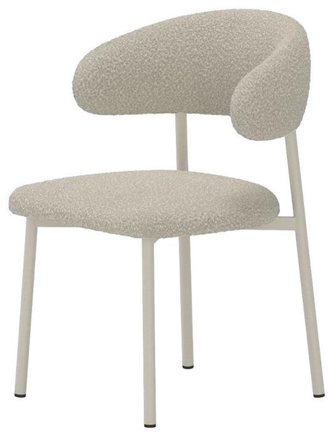Svea Duarte eetkamerstoelen bouclé - beige/beige
