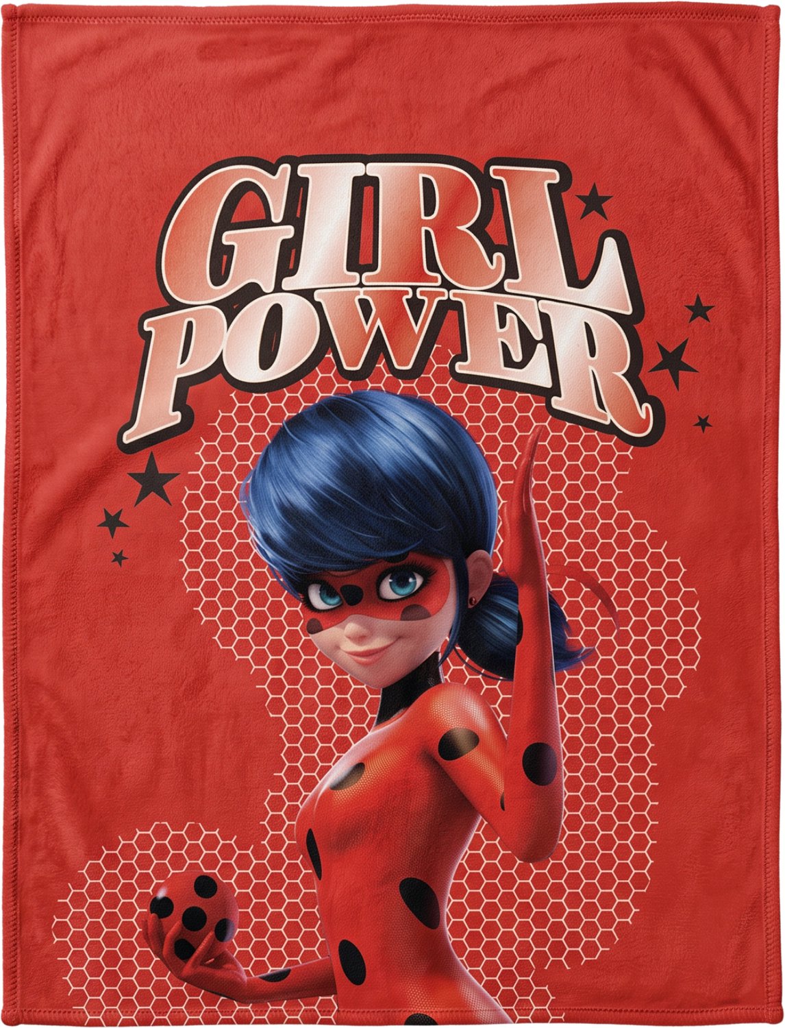 Miraculous Polar Fleece plaid Girl Power 100 x 140 cm Rood