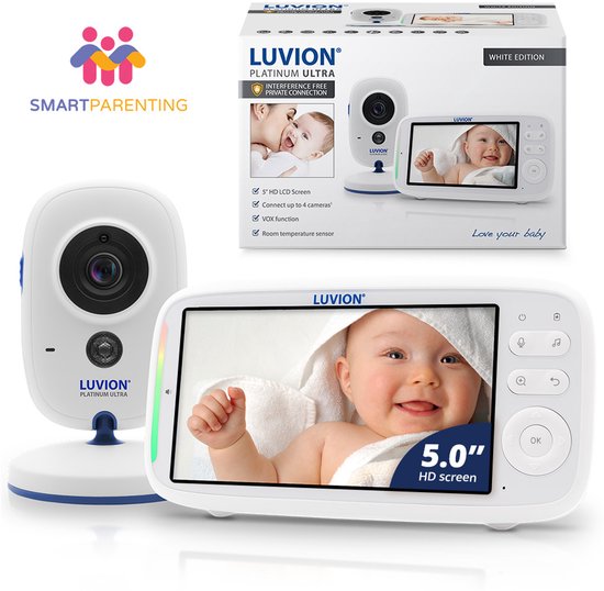 LUVION® Platinum Ultra – Babyfoon met Camera – Uitbreidbaar tot 4 Baby Camera’s