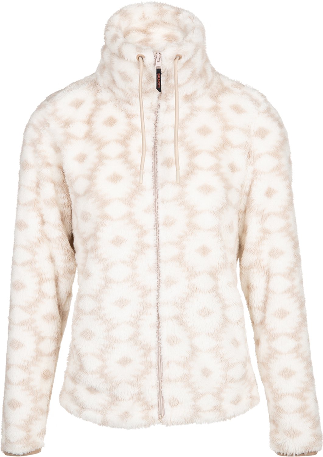 Brunotti Cecile-Print Snow Fleece Dames – Fleece Vest Wintersport Kleding XXL Moonbeam