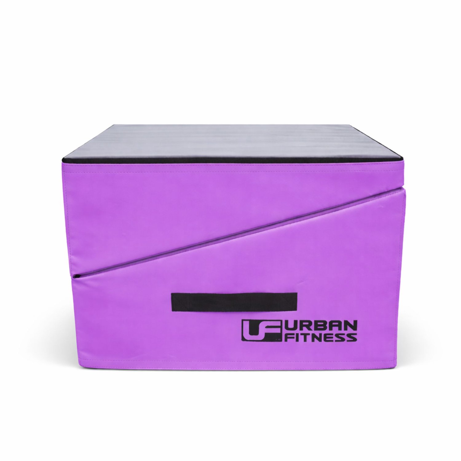 Urban Fitness Gymnastics Folding Incline Wedge Mat - Purple/Grey - 122cm x 61cm x 35cm.