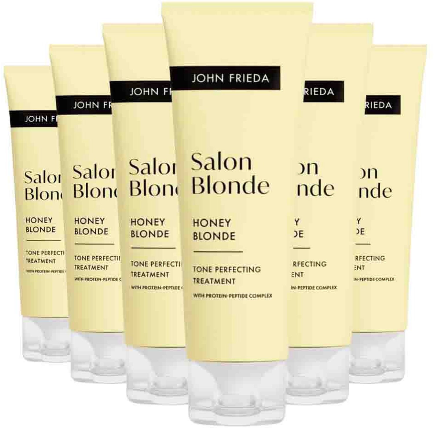 John Frieda - Salon Blonde Tone Perfecting Treatment Honey - 6 x 120 ml - Voordeelverpakking