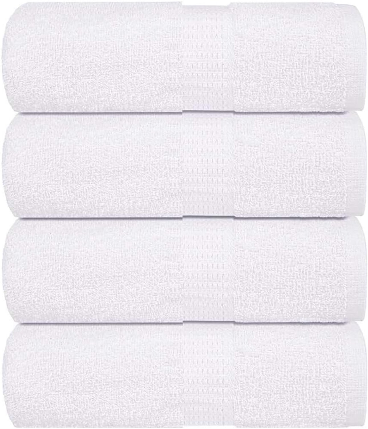 Gastendoekjes 30x50 cm - 100% katoen - absorberend - ideaal voor badkamer en sauna - 4 stuks - ServiceTopper