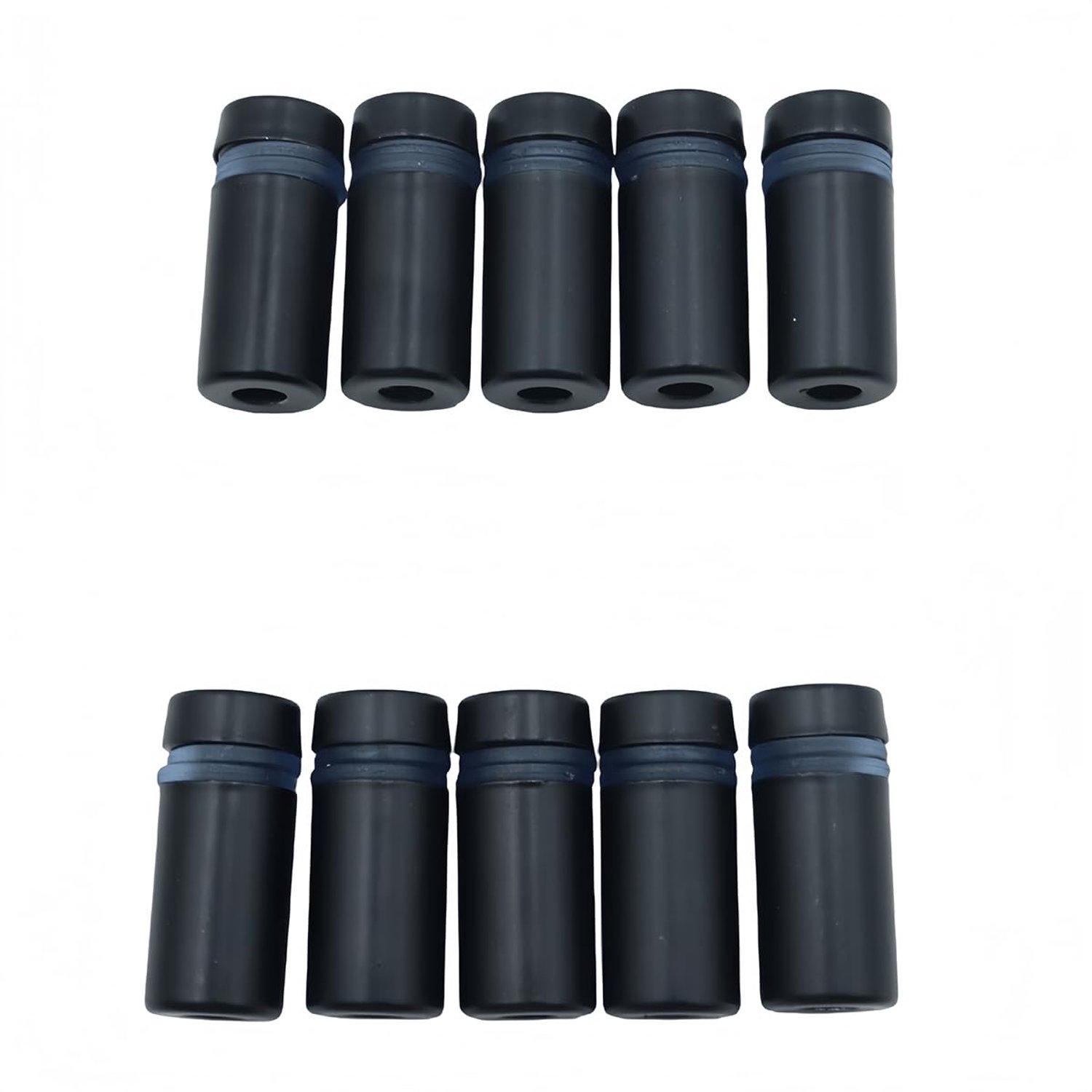 standoff bord bevestigingsschroef 12 x 25 mm - mat zwart - roestvrij staal - geschikt voor binnen en buiten - 10 stuks - m-winkel