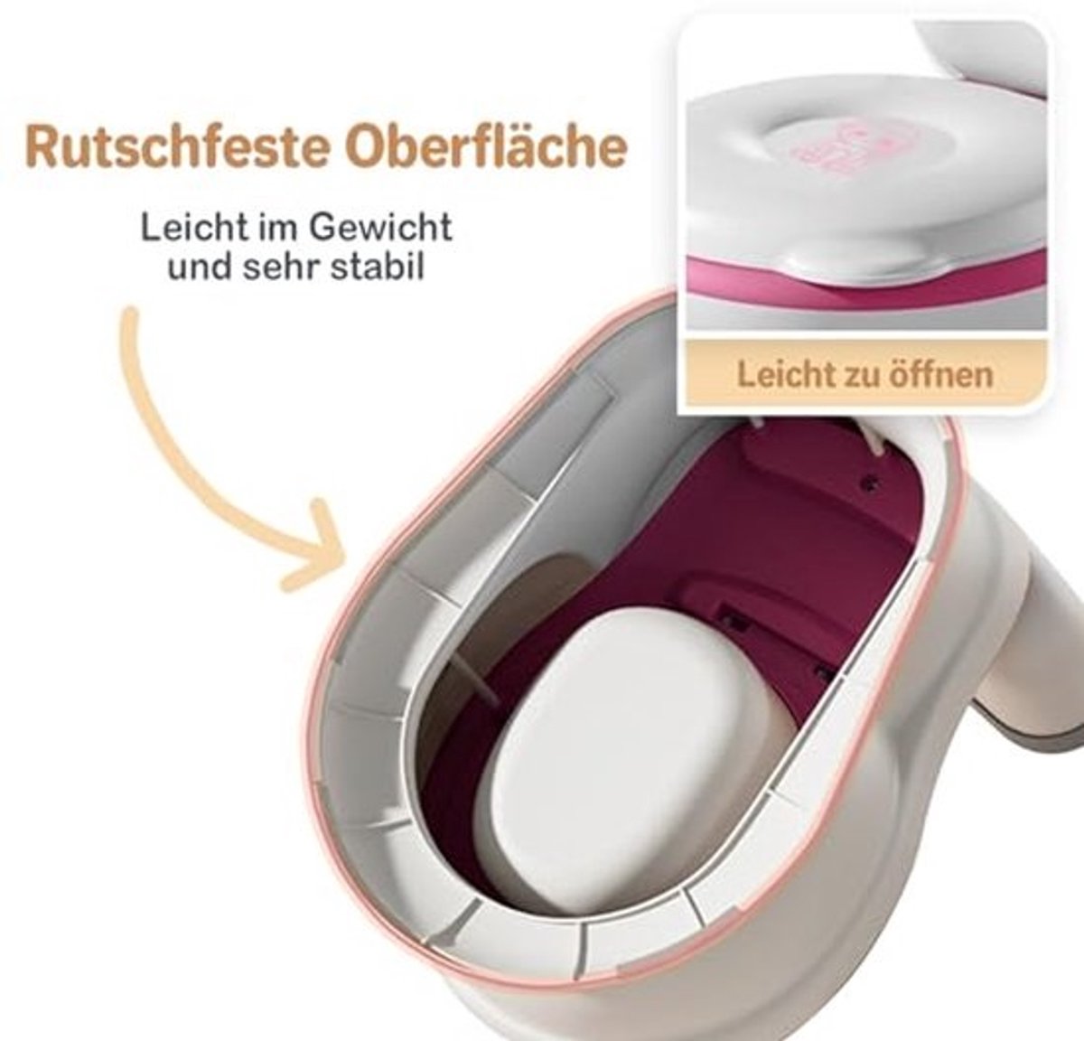 3-in-1 toilettrainer voor kinderen met muziek en spoelknop - Toiletbril met deksel en toiletpapierhouder