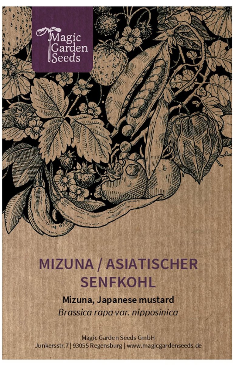 Mizuna Zaden - Ongeveer 200 Zaden