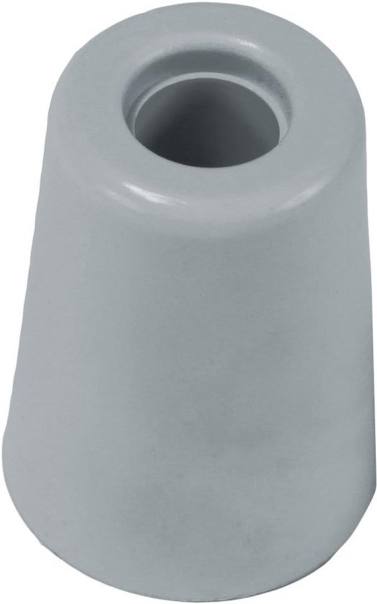 Grote deurstop - met schroef - 37x50 mm - Grijs