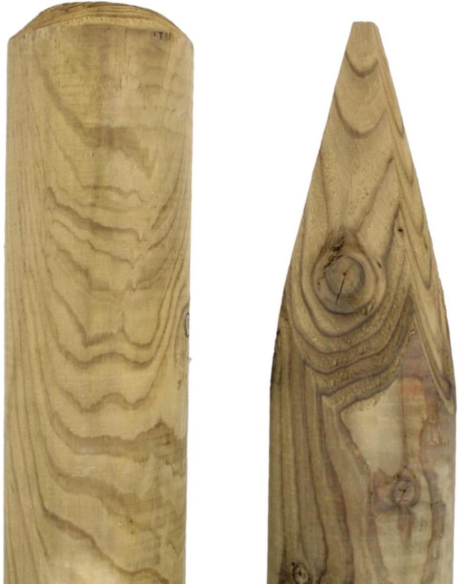Geïmpregneerde Dennenhouten Steunpaal Ø 6 x 175 cm - Voor Klimplanten