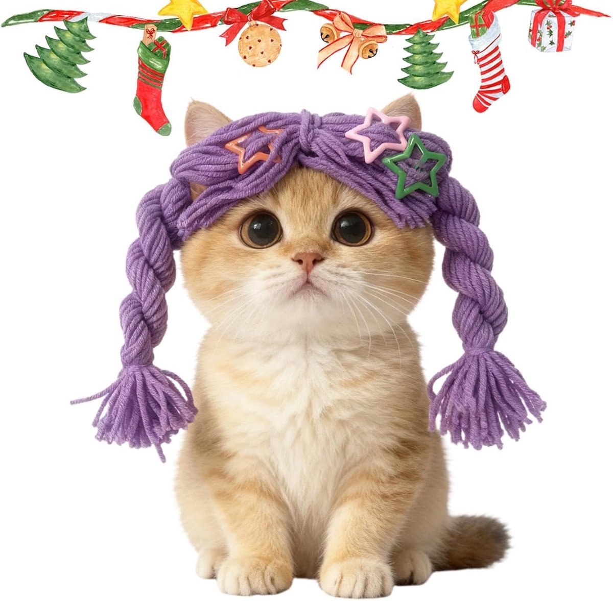 Pruik Leuke Dierenbenodigdheden Braid