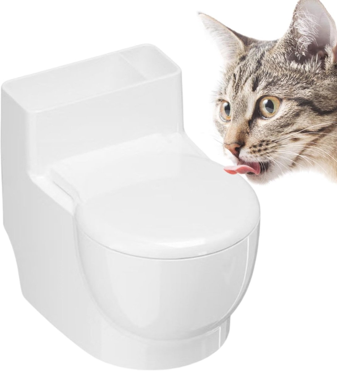 Voerbak Voor Katten Toiletvormige Originele Anti-Morst Verhoogde Bak