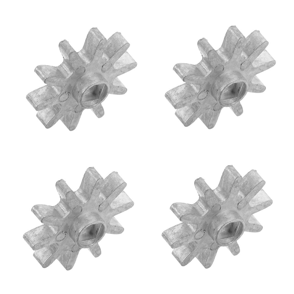 4 Stuks Delige Metalen Precisie Tandwielen voor Gumball Machines Duurzame Vervangingsonderdelen met Hoogwaardig Aandrijfwiel voor Soepele Snoepdispenser Werking