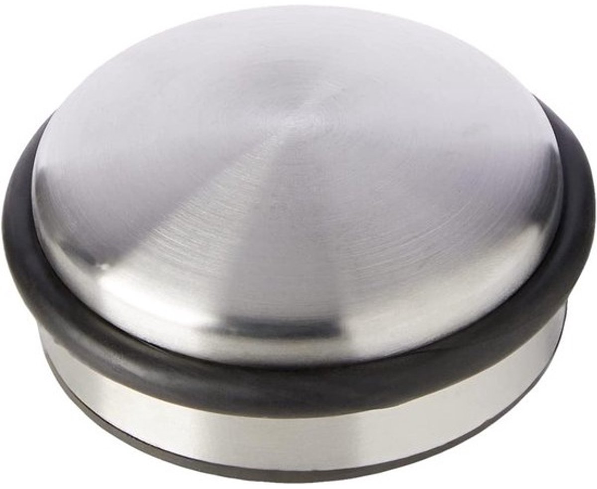 Deurstopper - voor zwaar gebruik - Verchroomd - roestvrij staal - 10 cm - Stevig en duurzaam - ShopVlot