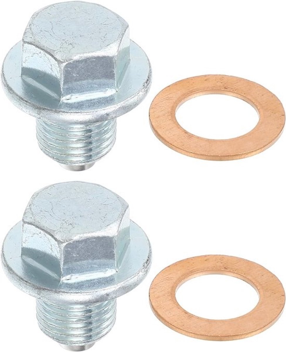 2 stuks M12x1.25 motorolie-afvoerpluggen voor diverse voertuigen