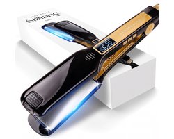 Sansbeauté® Professionele Stijltang - 2 in 1 - Krultang - Stijltangen - Hair Straightener - Snel Opgewarmd - 80℃ t/m 230℃ - Steilen & Krullen - Hot Comb - Haartang - Haar stijltang - Lisseur Cheveux - ION technologie