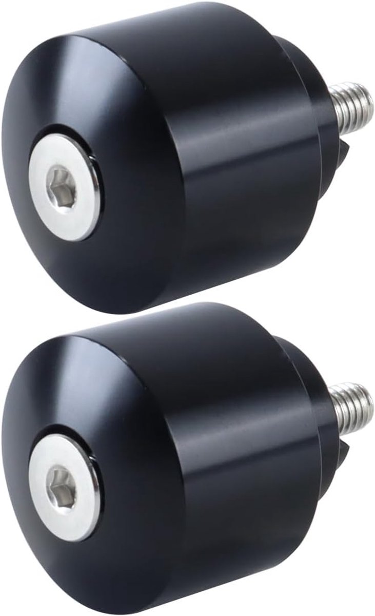 1 paar stuurdoppen voor Honda Goldwing CB-CBR-GL 2001-2023 CNC aluminium stuurdoppen, gewichtssliders, zwart