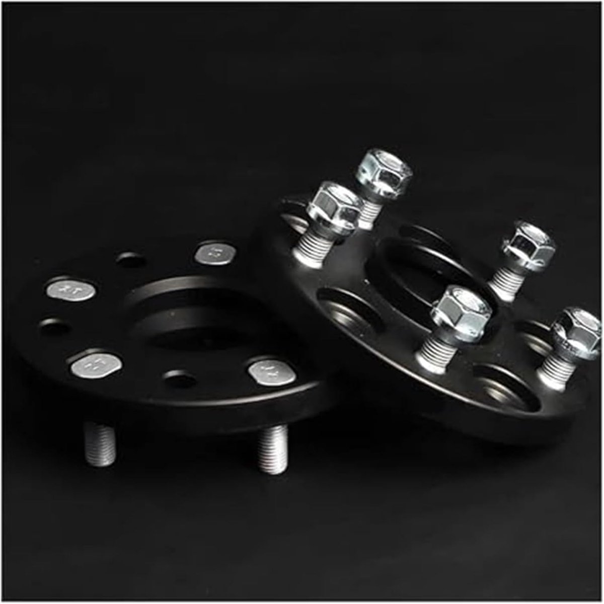 2 stuks Geschikt for auto, for Jeep, for Patriot, for Compass 15/20/25/30/35/40 Aluminium wielafstandshouderadapters Pcd 5x114.3cb 67.1 Shims Plate Wielafstandhouder voor auto's(BLACK