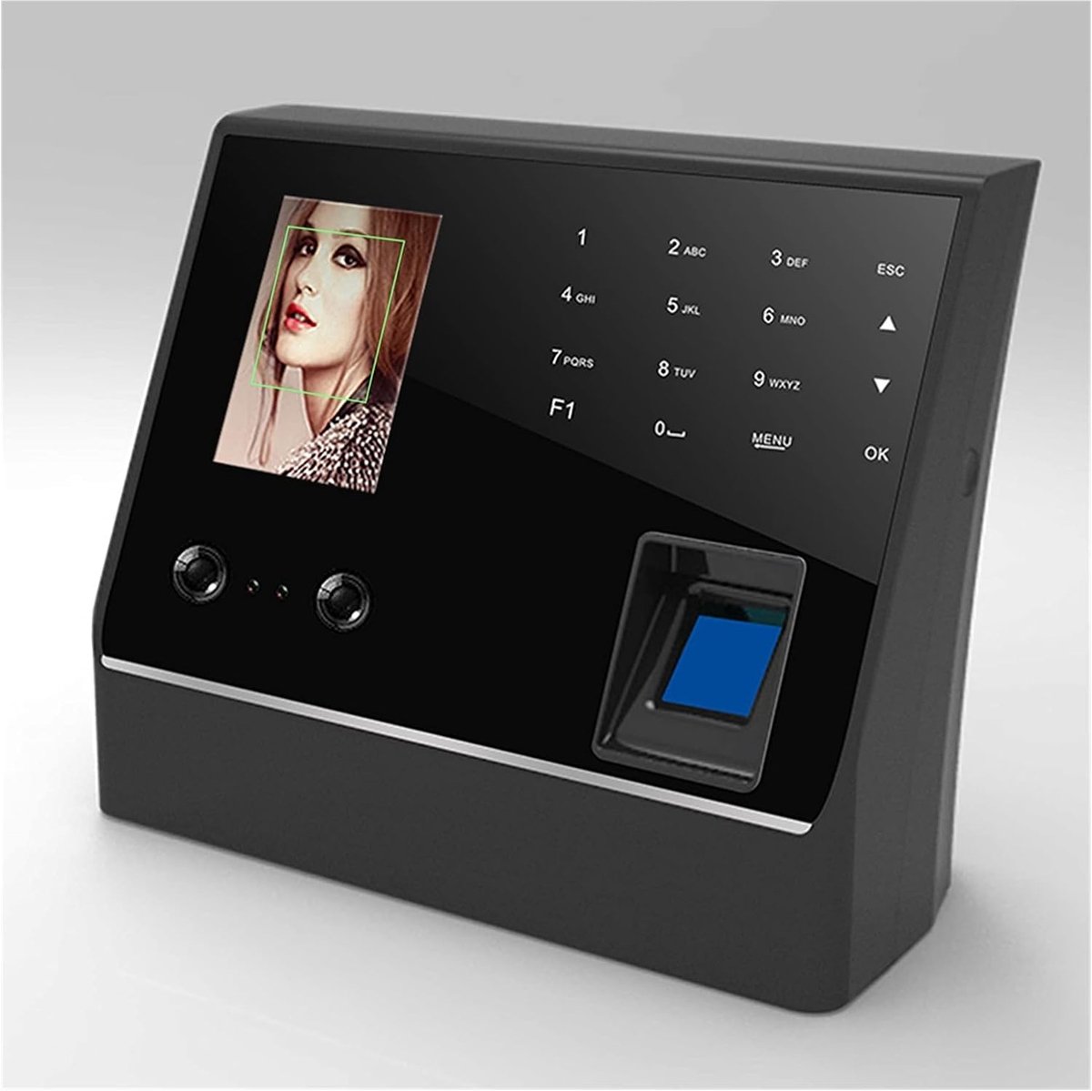 Biometrische gezichts- en vingerafdruk Tijdregistratiesysteem Klokrecorder Werknemerherkenning Digitale elektronische lezer Machine Incheckrecorder voor werknemers