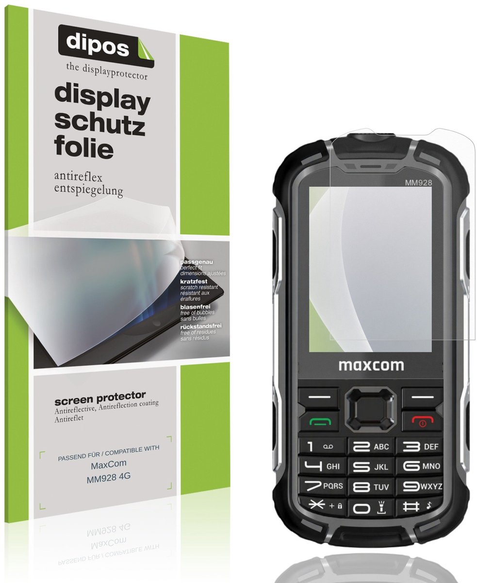 dipos – 4x Matte Beschermfolie geschikt voor MaxCom MM928 4G | Krasbestendige & antireflecterende Screenprotector Ultra-Thin