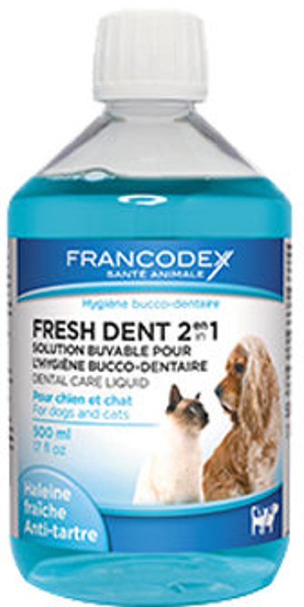Francodex 2 in 1 Mondwater - 2 x 500 ml