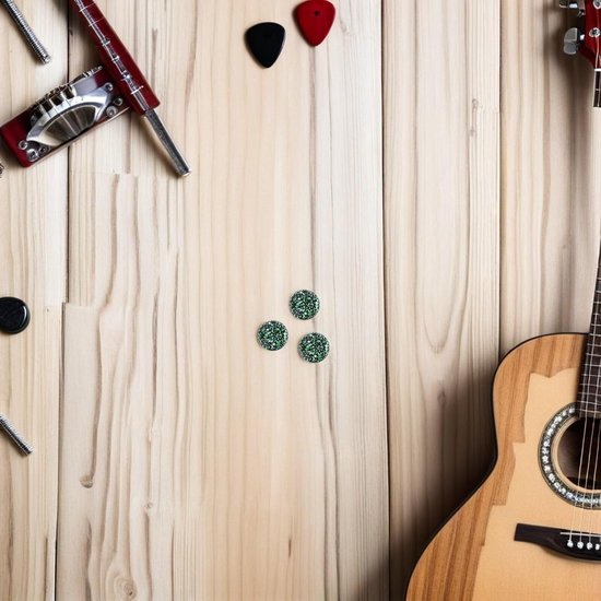 3 Stuks Antislip Voetschakelaar Doppen voor Gitaar Effectpedalen Duurzame Kunststof Caps in Inktgroen Eenvoudig Te Installeren Compatibel met Merken voor Stabiele Stille Bediening — afbeelding 3