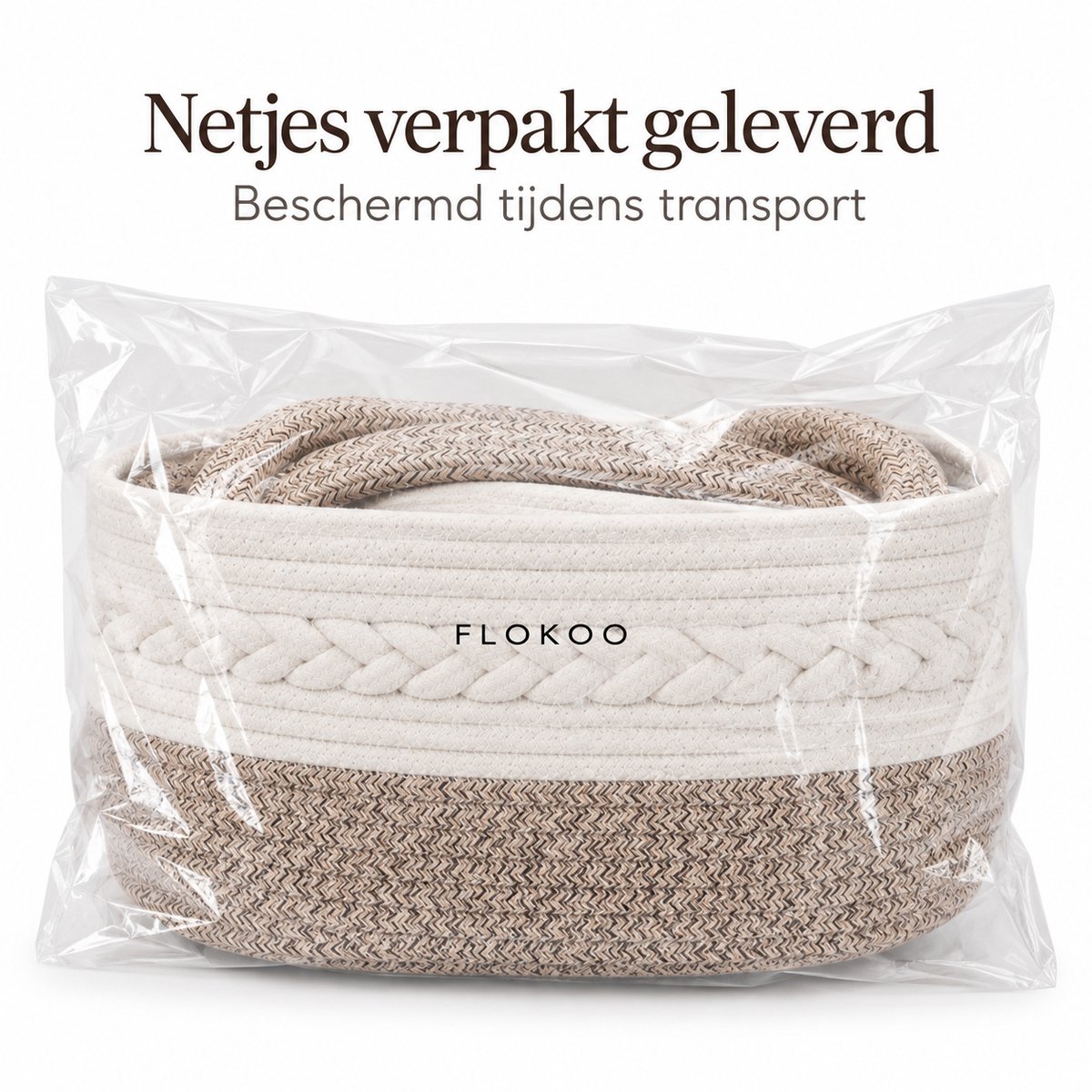Luiermand voor Commode – Baby Organizer met Uitneembare Vakken – Commodemandje met Handvatten – 36 x 22 x 18 cm – Opbergmand voor Luiers, Doekjes & Babyverzorging – Beige – foto 3