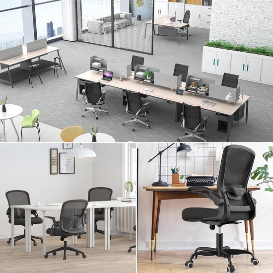 Verstelbare Stoelhoes met 2 Armsteunhoezen, Elastische en Wasbare Bescherming voor Kantoor- en Gamingstoelen, Zwart — afbeelding 5
