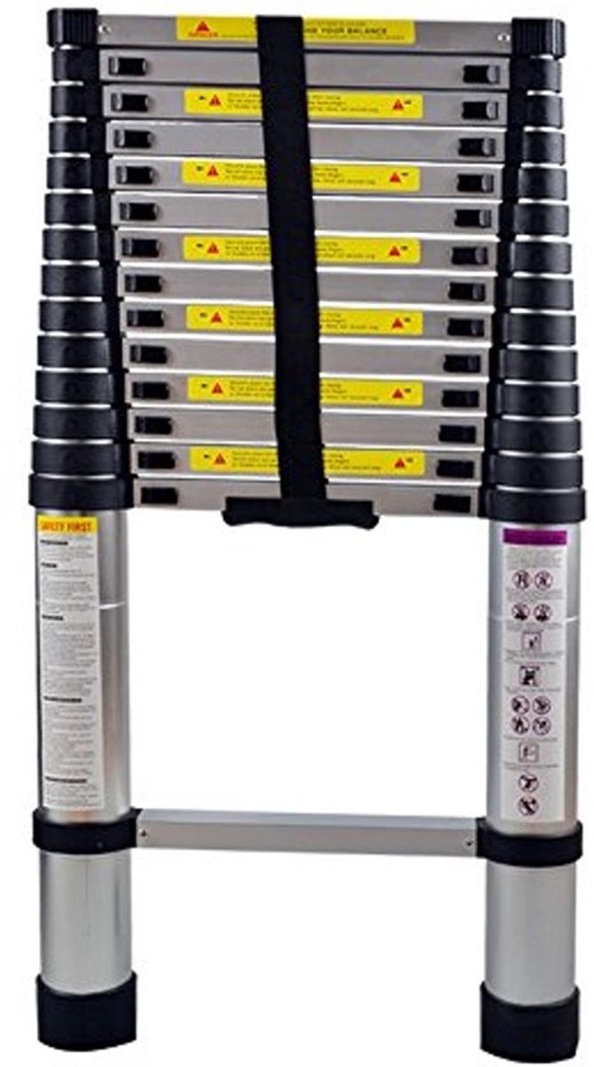 Multifunctionele telescopische ladder - aluminium tot 4,4 m - vouw- en staande ladder