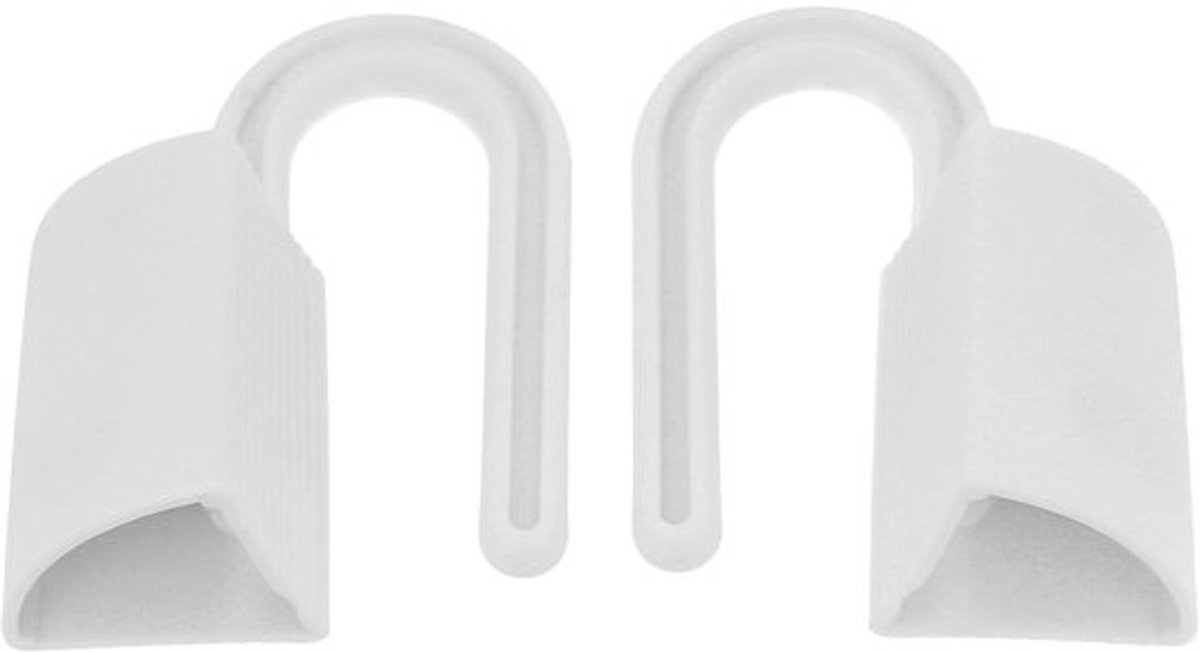 Deurstoppers - Scharnierstoppers - Deur beschermen - Bevestiging aan scharnier - 82 x 48 x 44 mm - Wit