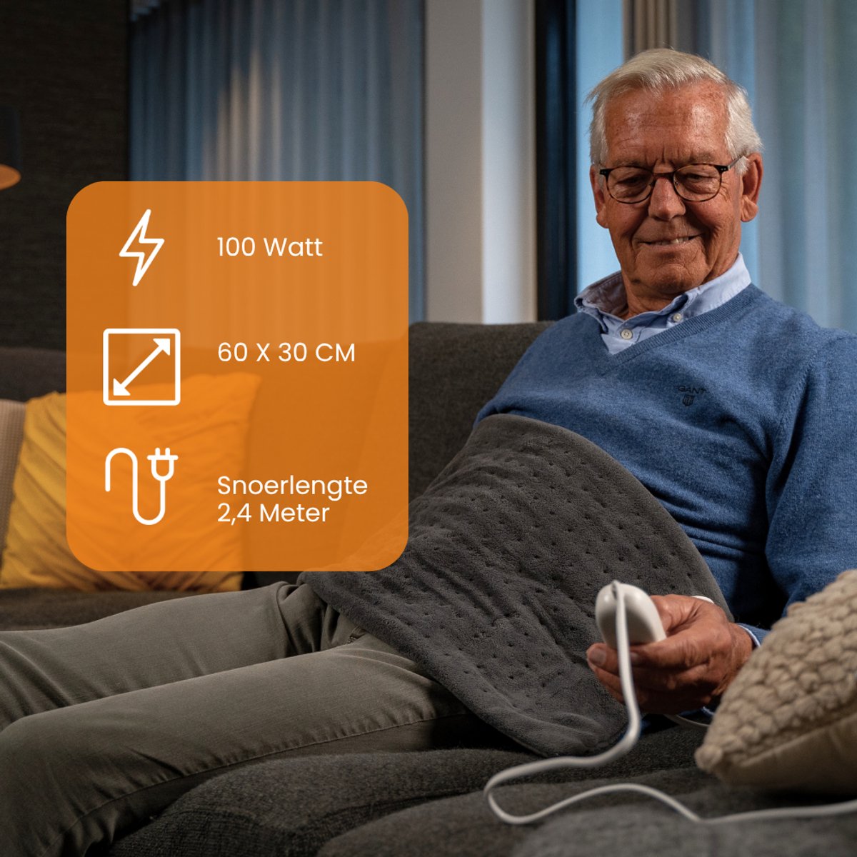 Elektrisch warmtematje - 60×30 cm - 9 warmtestanden - afbeelding 3