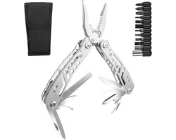 Gvolatee 11-in-1 Multi-Purpose Pliers, Folding Stainless Steel Multi Tools with Screwdriver, Bottle Opener, Portable Pocket Tool for Outdoor, Survival