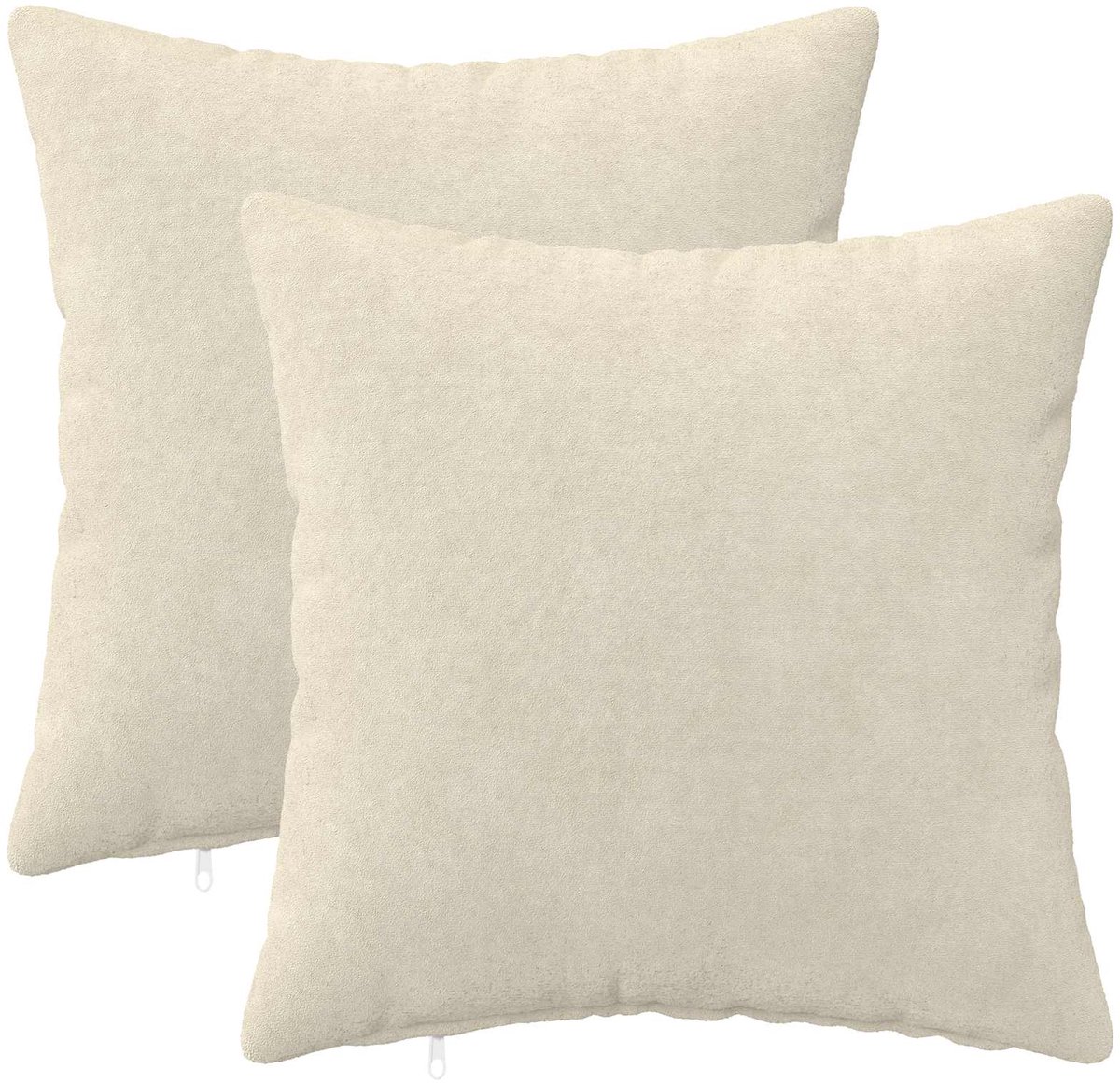 vidaXL Dekenkussen - 2 - st - HEERLEN - Crèmekleurig - 30 - x - 30 - cm
