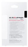 Verpakking van Samsung 990 PRO SSD met heatsink, 1TB, met informatie en logo's.