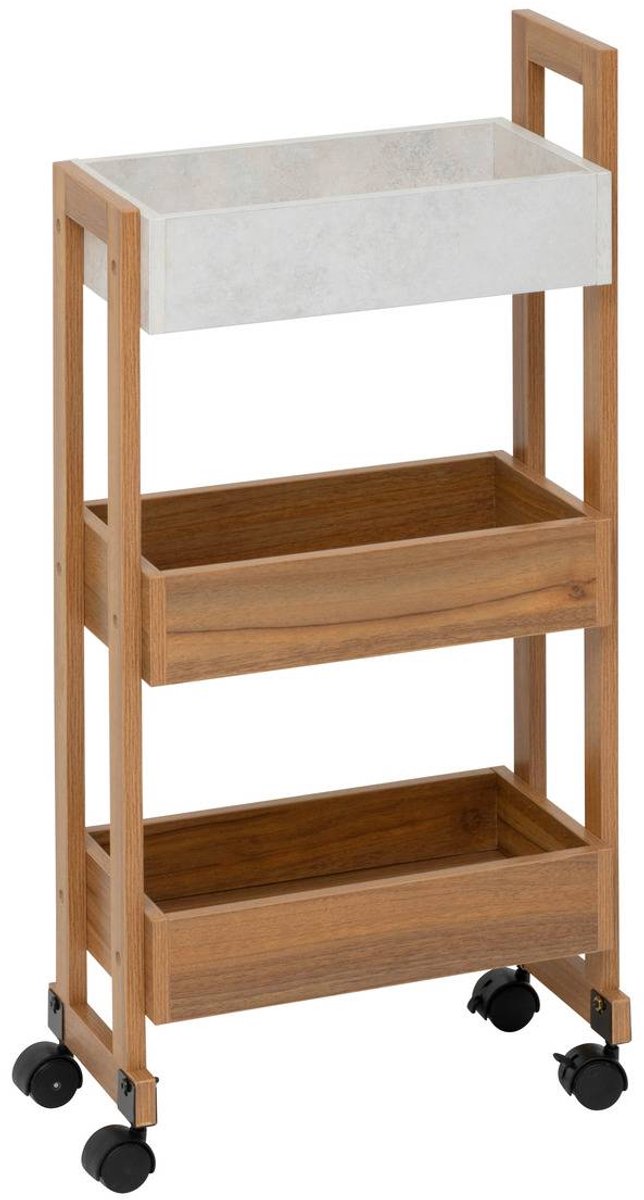 5Five Como Trolley - 20x40x80cm - Bruin