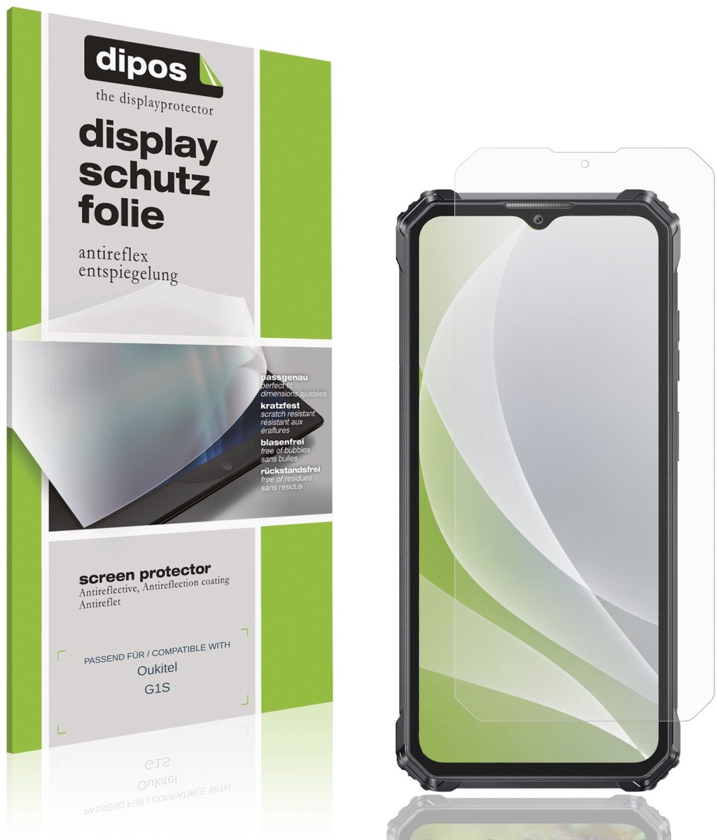 dipos – 4x Matte Beschermfolie geschikt voor Oukitel G1S | Krasbestendige & antireflecterende Screenprotector Ultra-Thin
