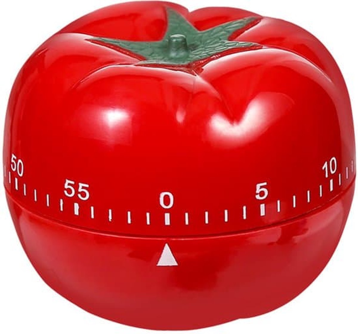 Keukentimer - Analoog - Kooktimer - Tomatentimer - Timer - 60 minuten - Tomaatvormig - Groot - 7cm