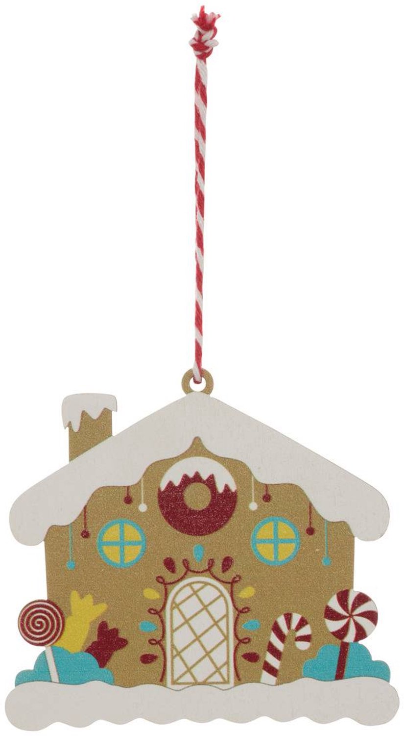 Feeric lights & Christmas Kerstboomversiering op een houten presentatiestandaard in de vorm van een 'gourmand'-kerstboom Modèle G