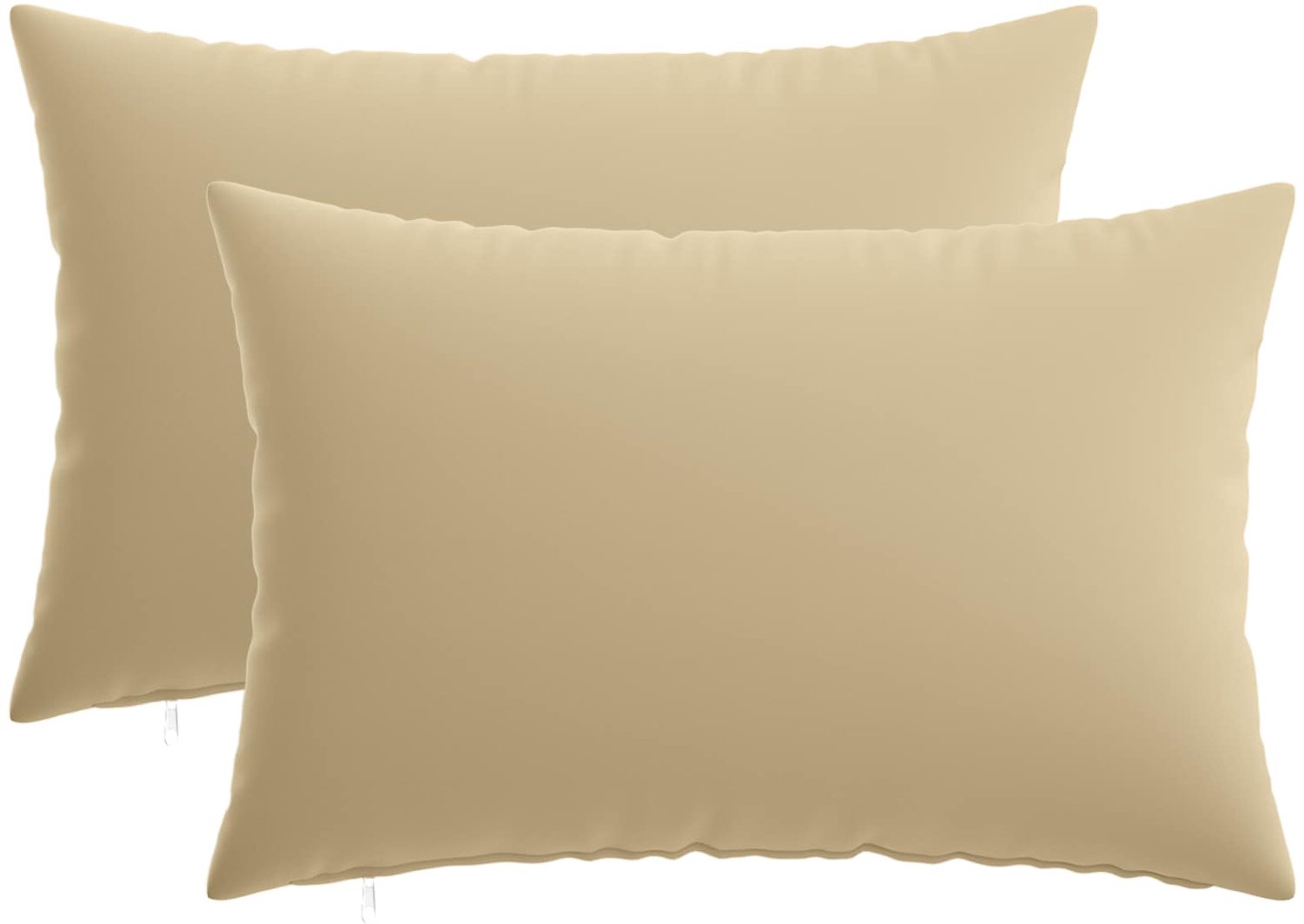 vidaXL Dekenkussen - 2 - st - HEERLEN - Beige - 50 - x - 80 - cm - Polyester