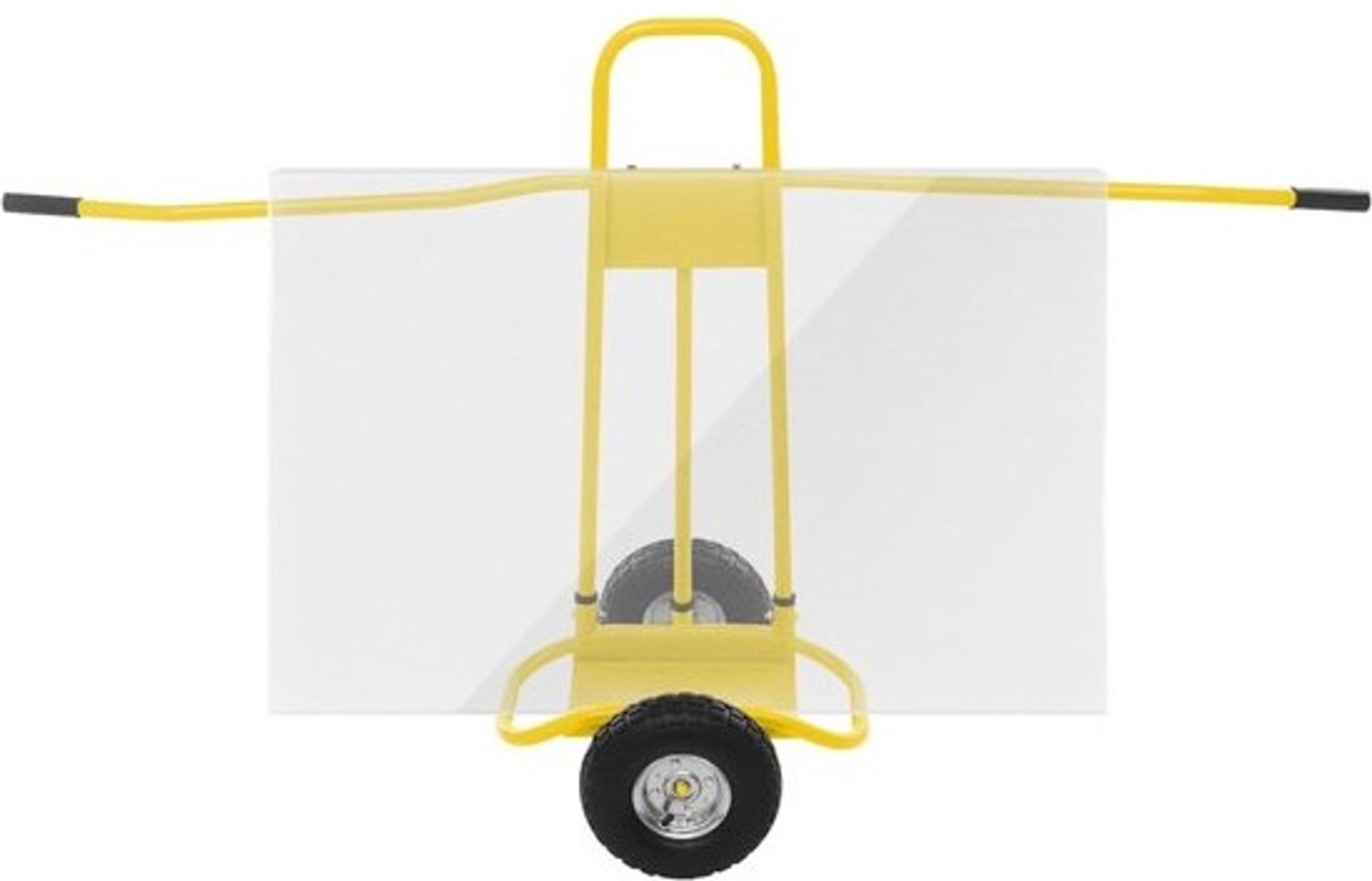Platenwagen - Transportdolly - Materialen Verplaatsen - Robuuste Stalen Constructie - 220 kg draagkracht - Geel