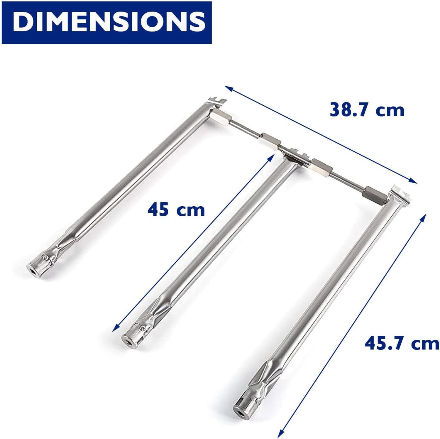 RVS Branderset voor Weber Spirit 300 Serie (69787)