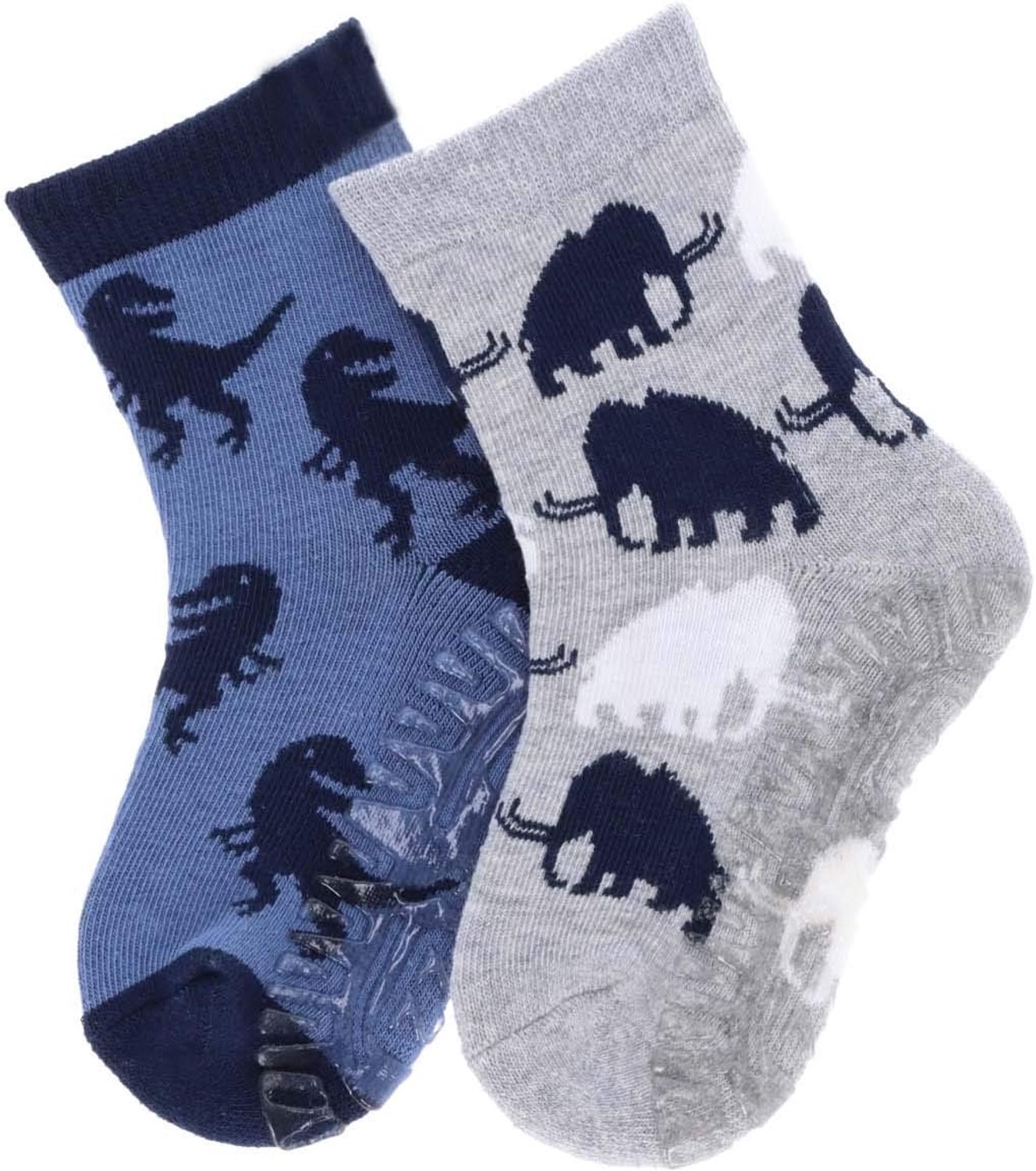 Merkloze Babysokken met Dino & Mammoet - 2-Pack