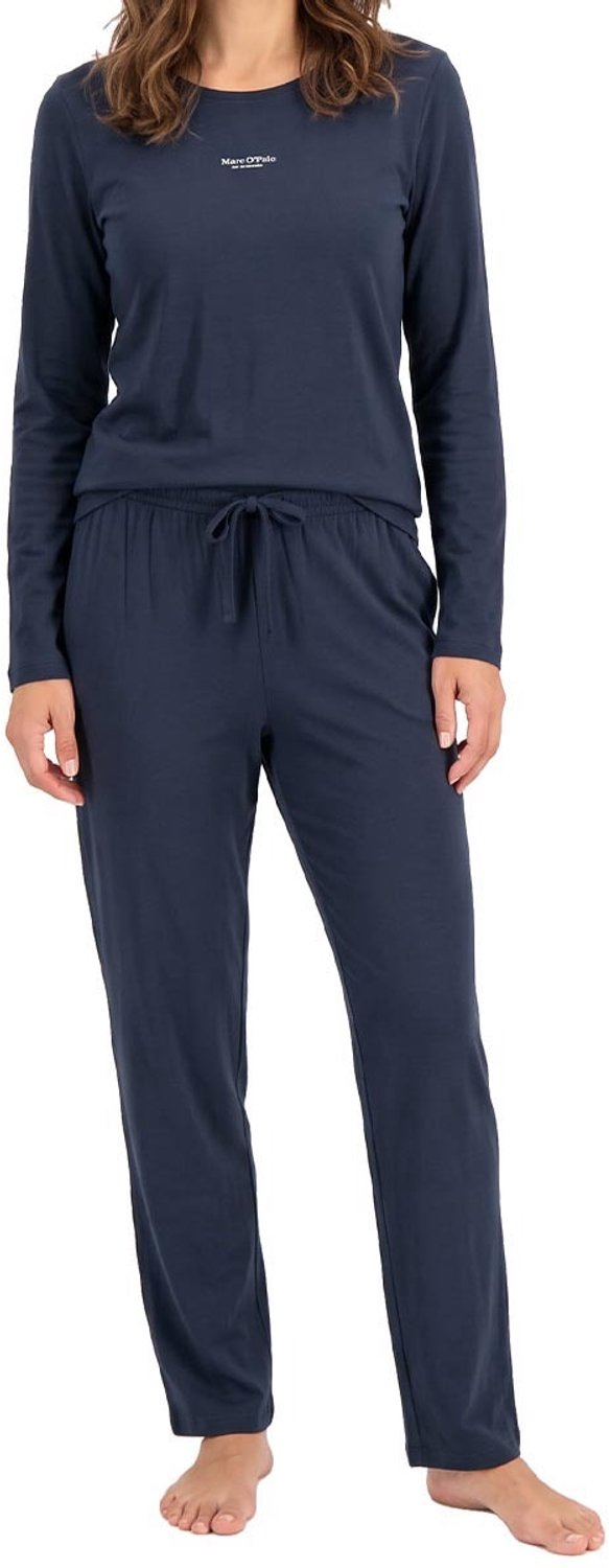 Marc O'Polo Dames pyjama Cotton donkerblauw