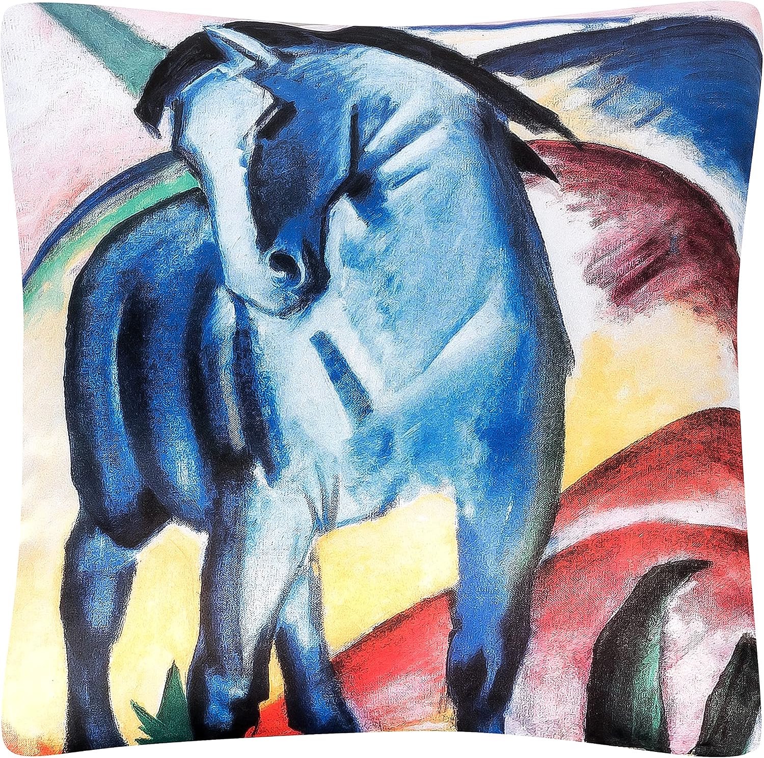 VON LILIENFELD Sierkussen Blauw Paard 40x40 cm met Vulling