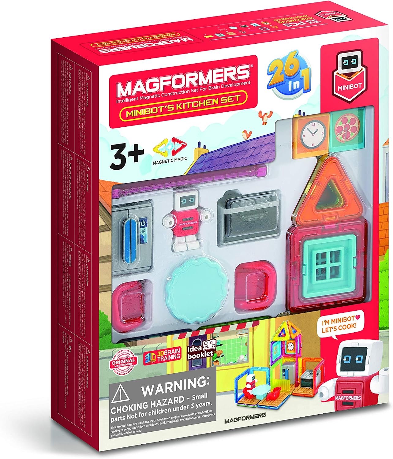 Magformers Minibot Keuken Speelset - Magnetisch Bouwspeelgoed
