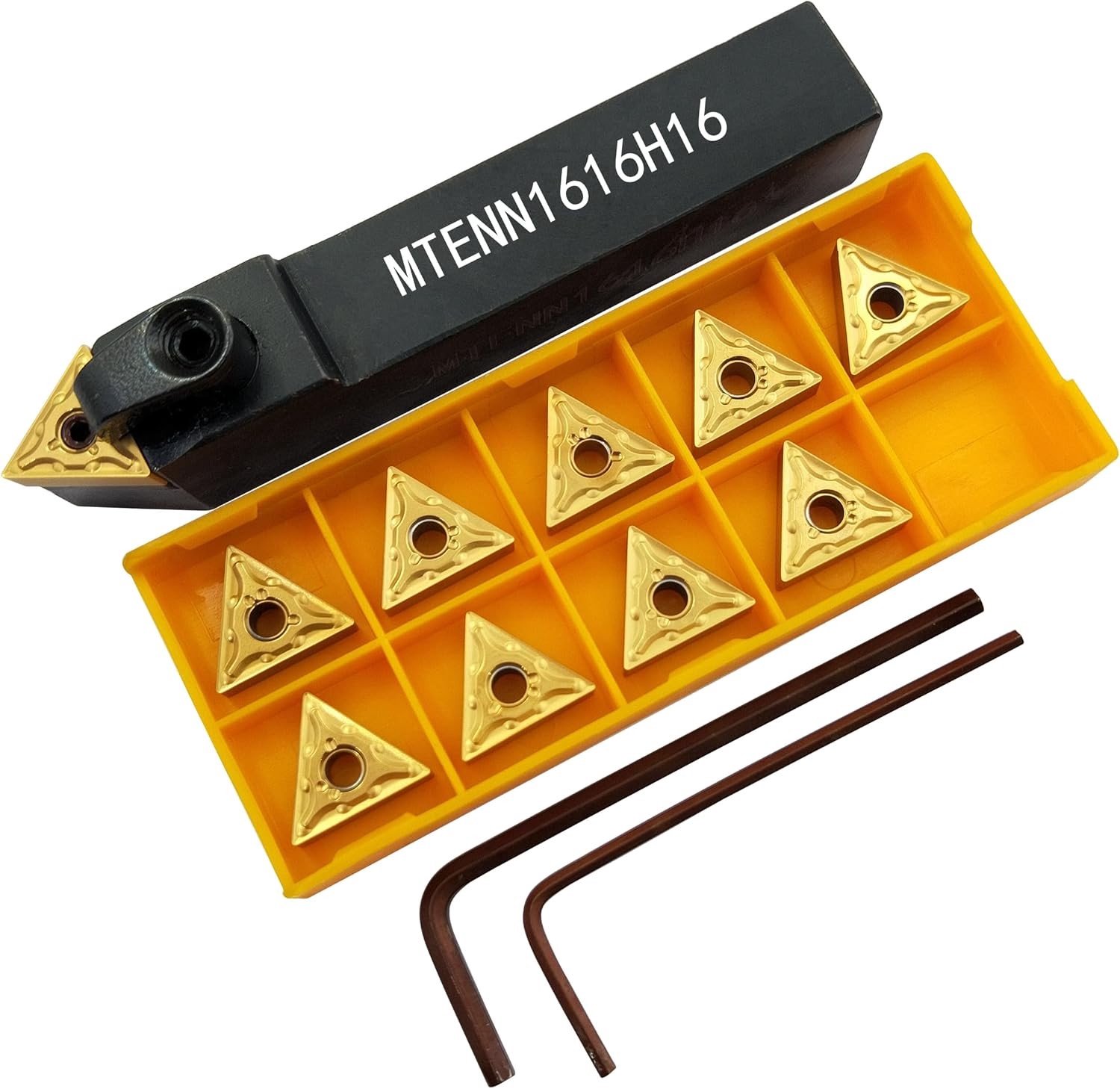 5/8 Inch Turning Chisel 16mm CNC Draaibank Boorstaaf voor Metaalbewerking met 10 TNMG Snij-inserts