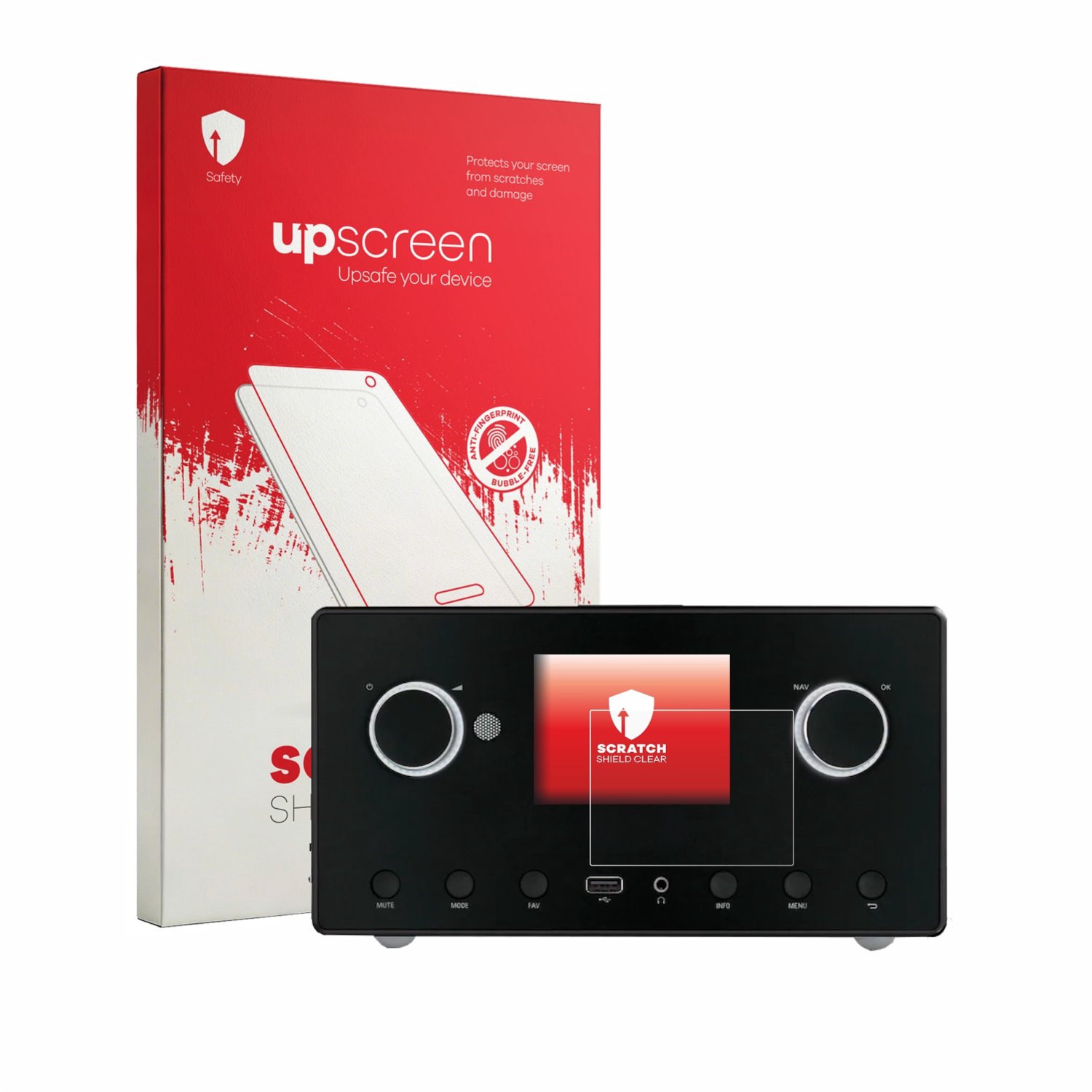 upscreen - Screenprotector voor MEDION LIFE P85444 Gen 2 - Folie Beschermfolie transparant